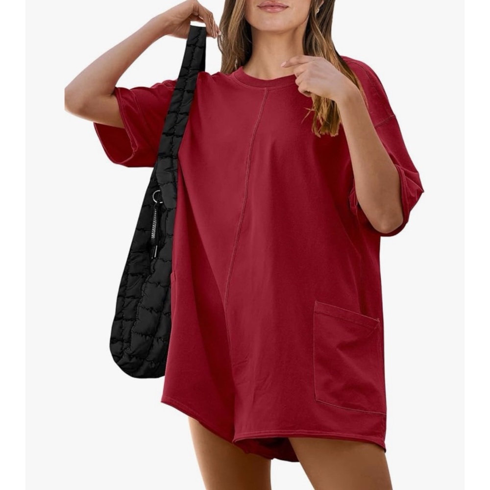 Maroon Reversible Romper S